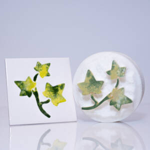 Large Group of Ivy leaves with branch (code 76) - Sponge Its Laser cut sponges designed by Rachel Byass)