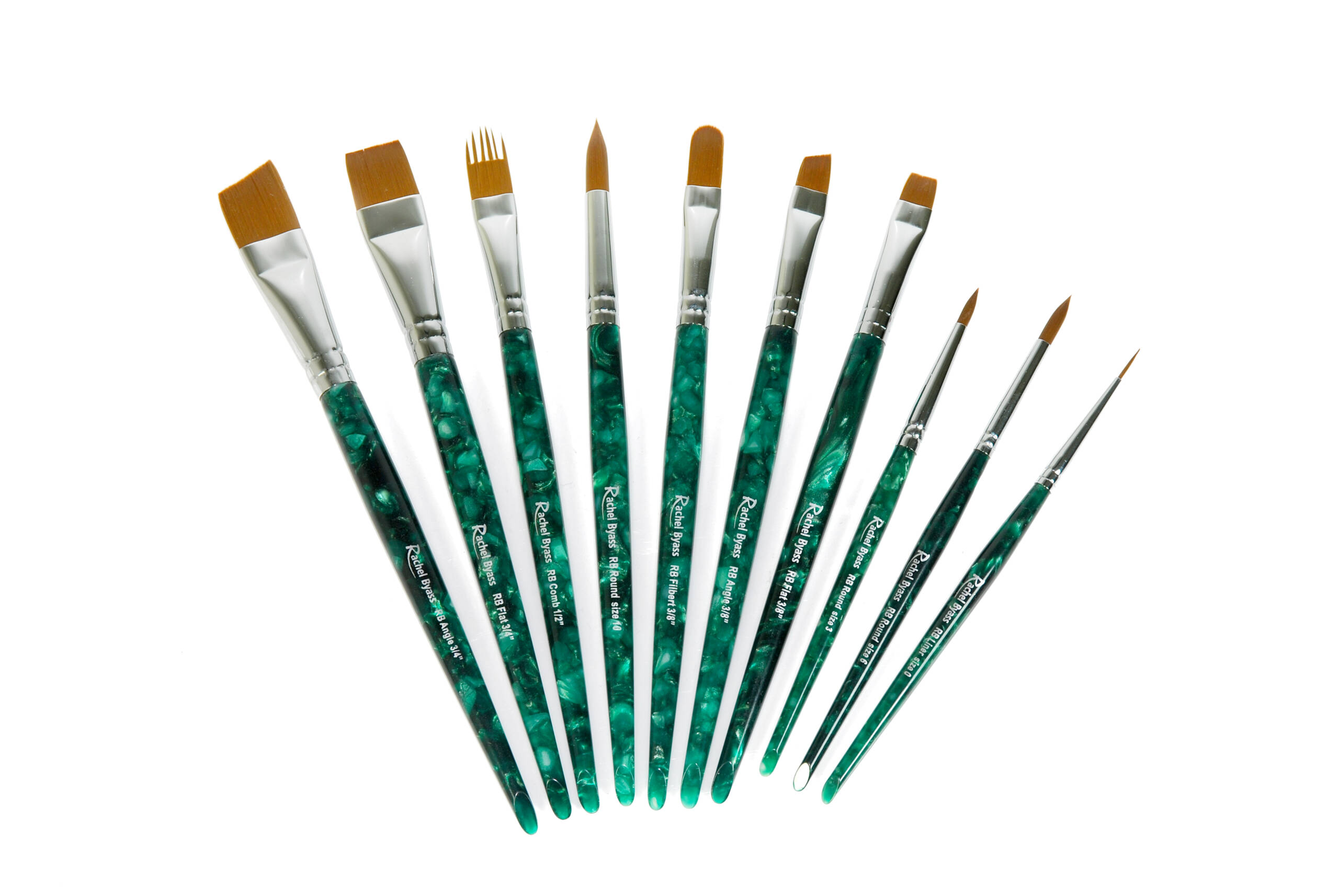 Rachel Byass designed brush set of 10 in a pack