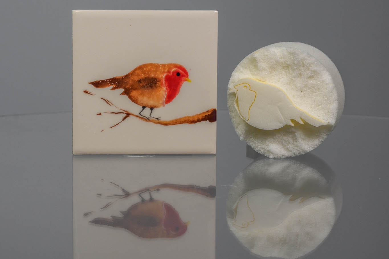 Medium Robin (code 13) - Sponge Its Laser cut sponge designed by Rachel Byass