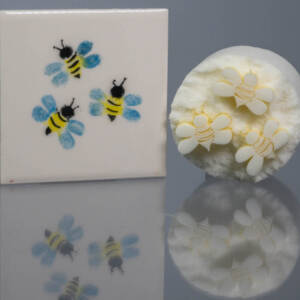 Medium Bees x 3 (code 32) - Sponge Its Laser cut sponge designed by Rachel Byass