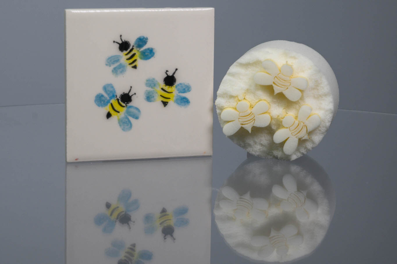 Medium Bees x 3 (code 32) - Sponge Its Laser cut sponge designed by Rachel Byass