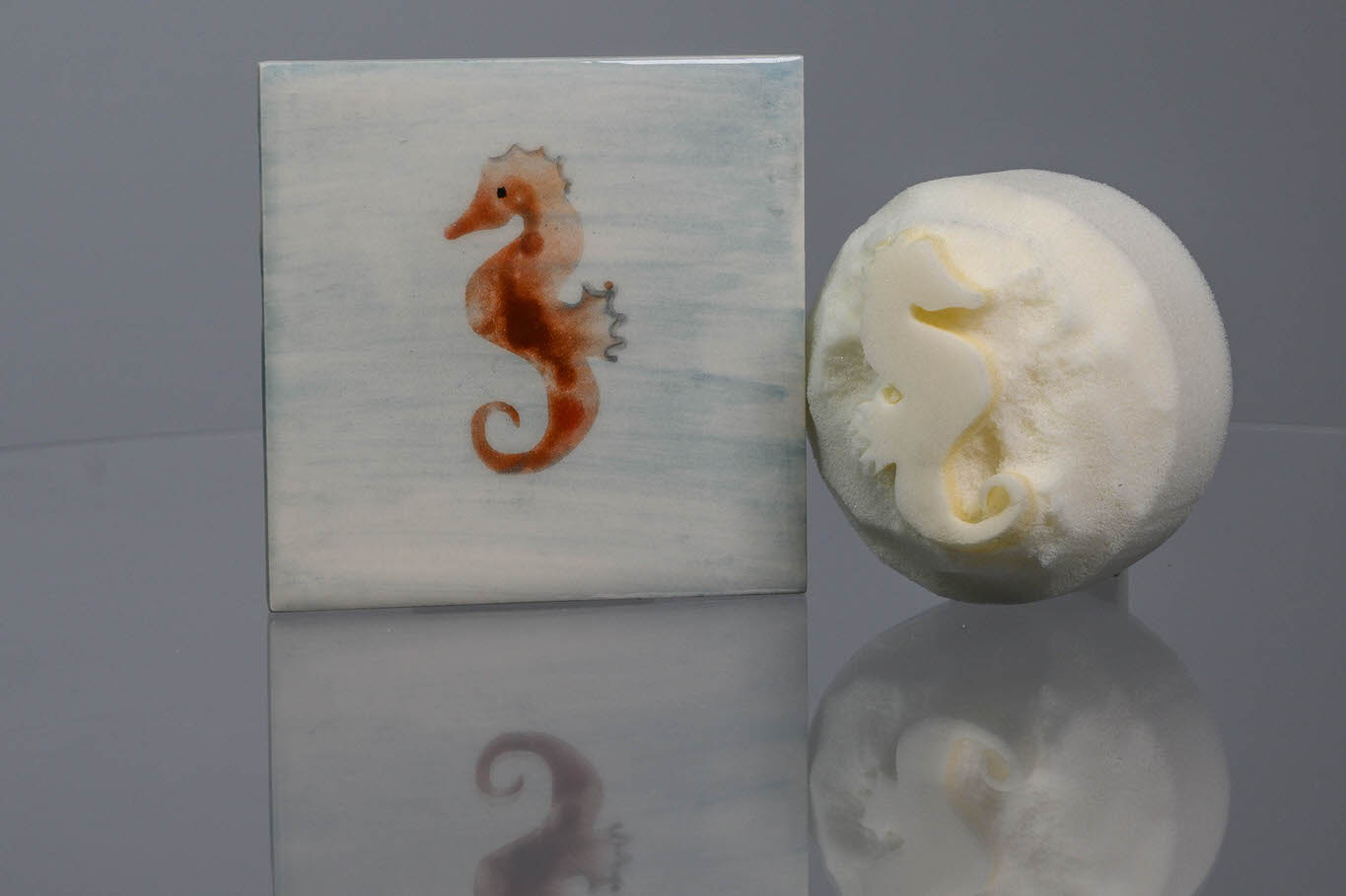 Medium Seahorse (code 93) - Sponge Its Laser cut sponge designed by Rachel Byass