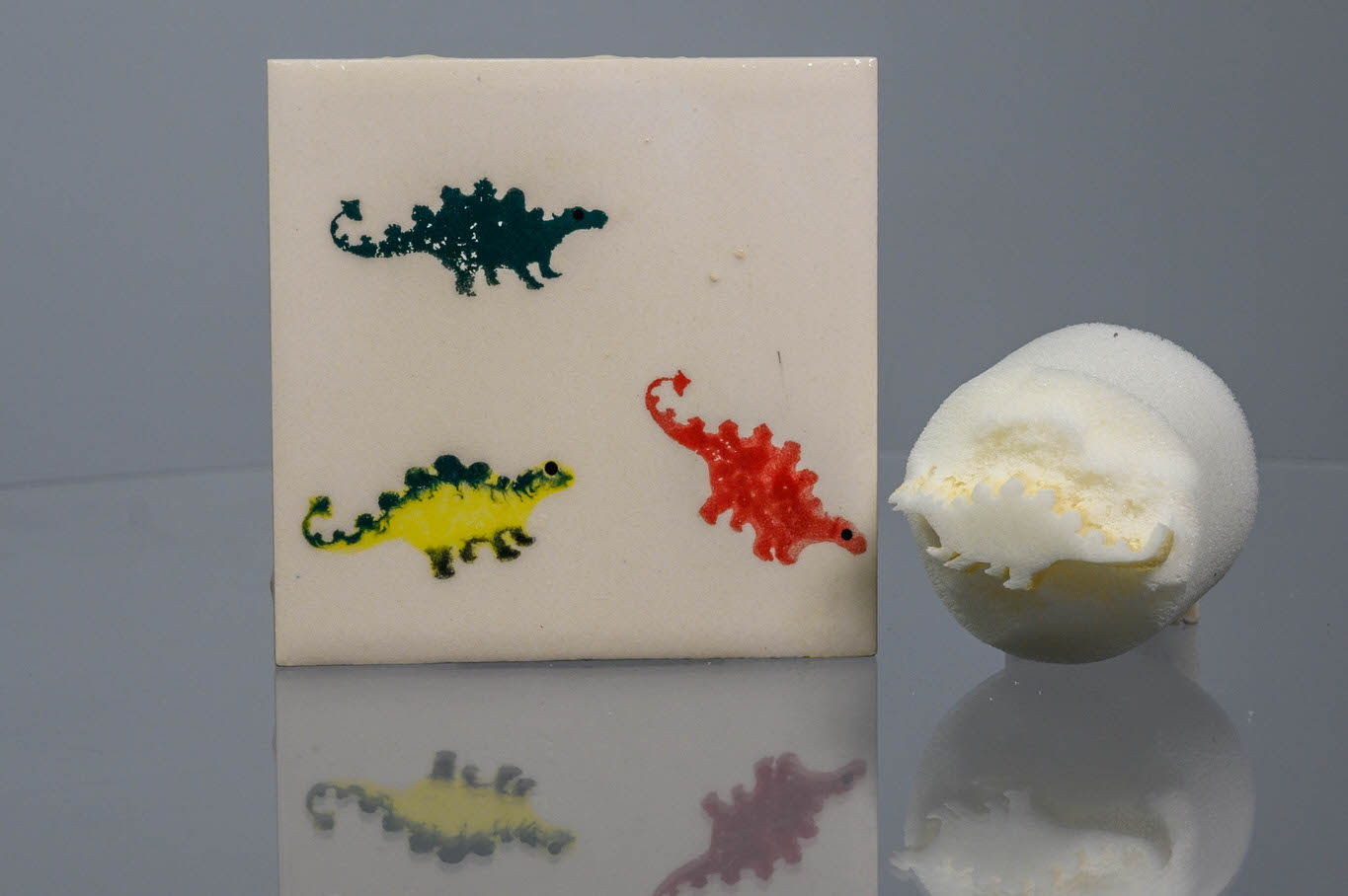 Small Dinosaur Stegosaurus (code 50) - Sponge Its Laser cut sponge designed by Rachel Byass
