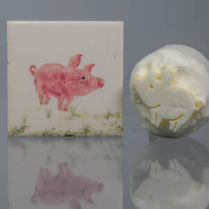 Medium Pig Sponge Its Laser cut sponge designed by Rachel Byass -  (code  43)