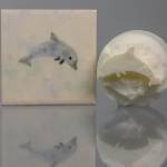 Small Dolphin (code 91) - Sponge Its laser cut sponges designed by Rachel Byass