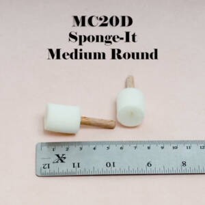 High density laser cut sponge on a stick medium round (Code SOAS R 3) 20mm