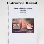 Instruction Manual on hand and foot print in clay and under-glaze