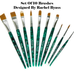 Brush sets Designed by Rachel - 10x Top quality brushes (Buy 4x Sets save 45% £22.05 per pack)