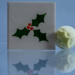 Tiny Holly Leaf Single (Code 5-1) - Sponge Its Laser cut sponge designed by Rachel Byass