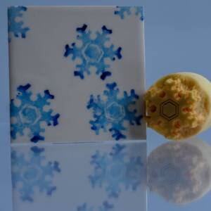 Small Snowflake Thick (code9) - Sponge Its laser cut sponges designed by Rachel Byass
