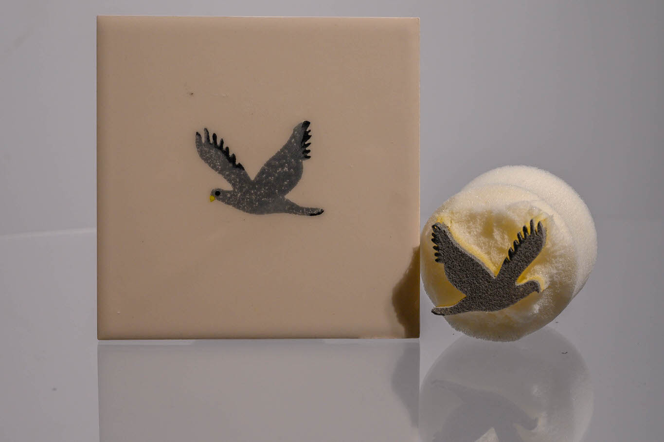 Medium Dove (code 72) - Sponge Its Laser cut sponge designed by Rachel Byass - Image 2