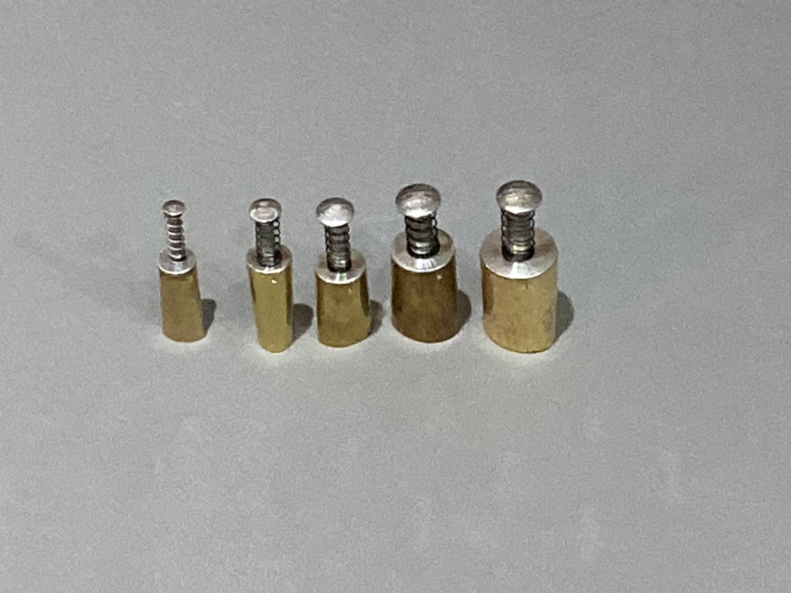 Brass Oval clay cutter set of 5 sprung loaded handle Kemper PCSO - Image 2