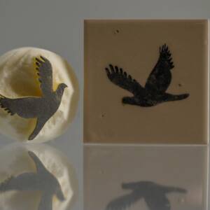 Medium Dove (code 72) - Sponge Its Laser cut sponge designed by Rachel Byass