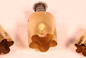 Brass Flower cutters set of 3 spring loaded handle Kemper PCSFL