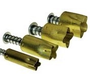 Brass Flower cutters set of 4 spring loaded handle Kemper PCSL