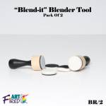 wooden Velcro handle x 2  with removable 12 decorating attachable  sponges