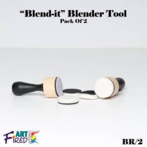 wooden Velcro handle x 2  with removable 12 decorating attachable  sponges