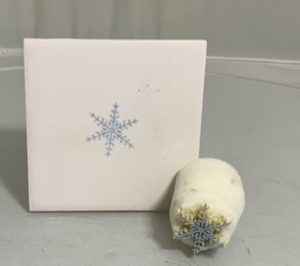 Tiny fine snowflake (code 159) - Sponge Its Laser cut sponge designed by Rachel Byass
