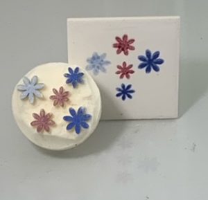 Medium Group of flowers (code 63) - Sponge Its Laser cut sponge designed by Rachel Byass