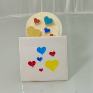 Medium Group of traditional hearts (code 110) - Sponge Its laser cut sponges group of hearts designed by Rachel Byass