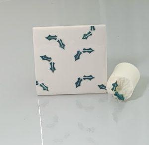 Tiny Holly Leaves x 2  (code 125) - Sponge Its Laser cut sponge designed by Rachel Byass