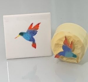 Medium Humming Bird  (code 73) - Sponge Its Laser cut sponge designed by Rachel Byass