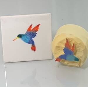 Medium Humming Bird  (code 73) - Sponge Its Laser cut sponge designed by Rachel Byass