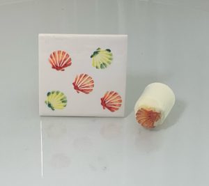 Tiny scallop shell (code 150) - Sponge Its Laser cut sponge designed by Rachel Byass