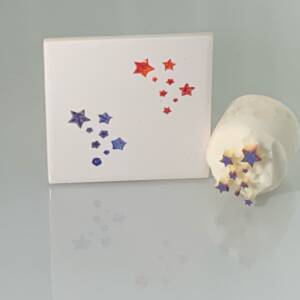 Small shooting stars -  (code 102) - Sponge Its Laser cut sponge designed by Rachel Byass