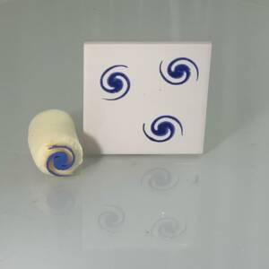 Small ying & yang Swirl (code 122) - Sponge Its Laser cut sponge designed by Rachel Byass