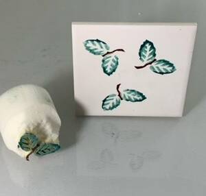 Small leaves x 2 with twig (code 83) - Sponge Its Laser Cut Sponge designed by Rachel Byass