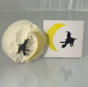 Large Crescent Moon and Witch Sponge Its Laser Cut High Density Sponge Designed by Rachel Byass  (Code 27)