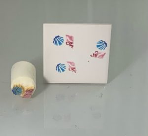 Tiny pair of shells (Code 108) - Sponge Its Laser Cut High Density Sponge Designed by Rachel Byass