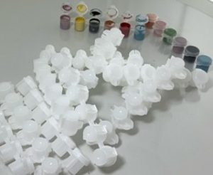 Empty strips of mini paint pots set of 5  x 10ml (30Pots)