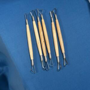 Potter's select set of 6 quality ceramic & sculpting / turning tools