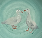 Large Pair of Ducks (code 129) - Sponge Its Laser cut sponge designed by Rachel Byass