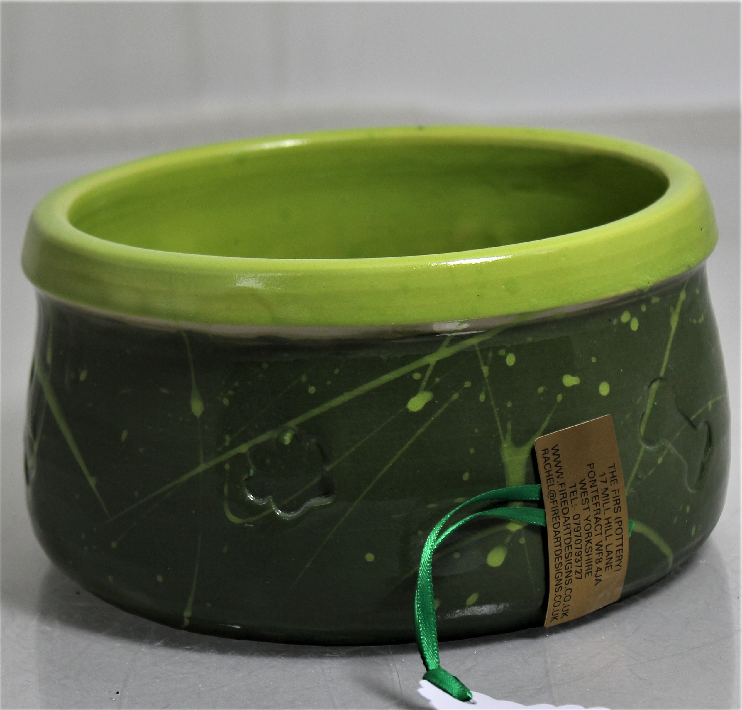 Hand thrown stoneware pet bowls - Image 15