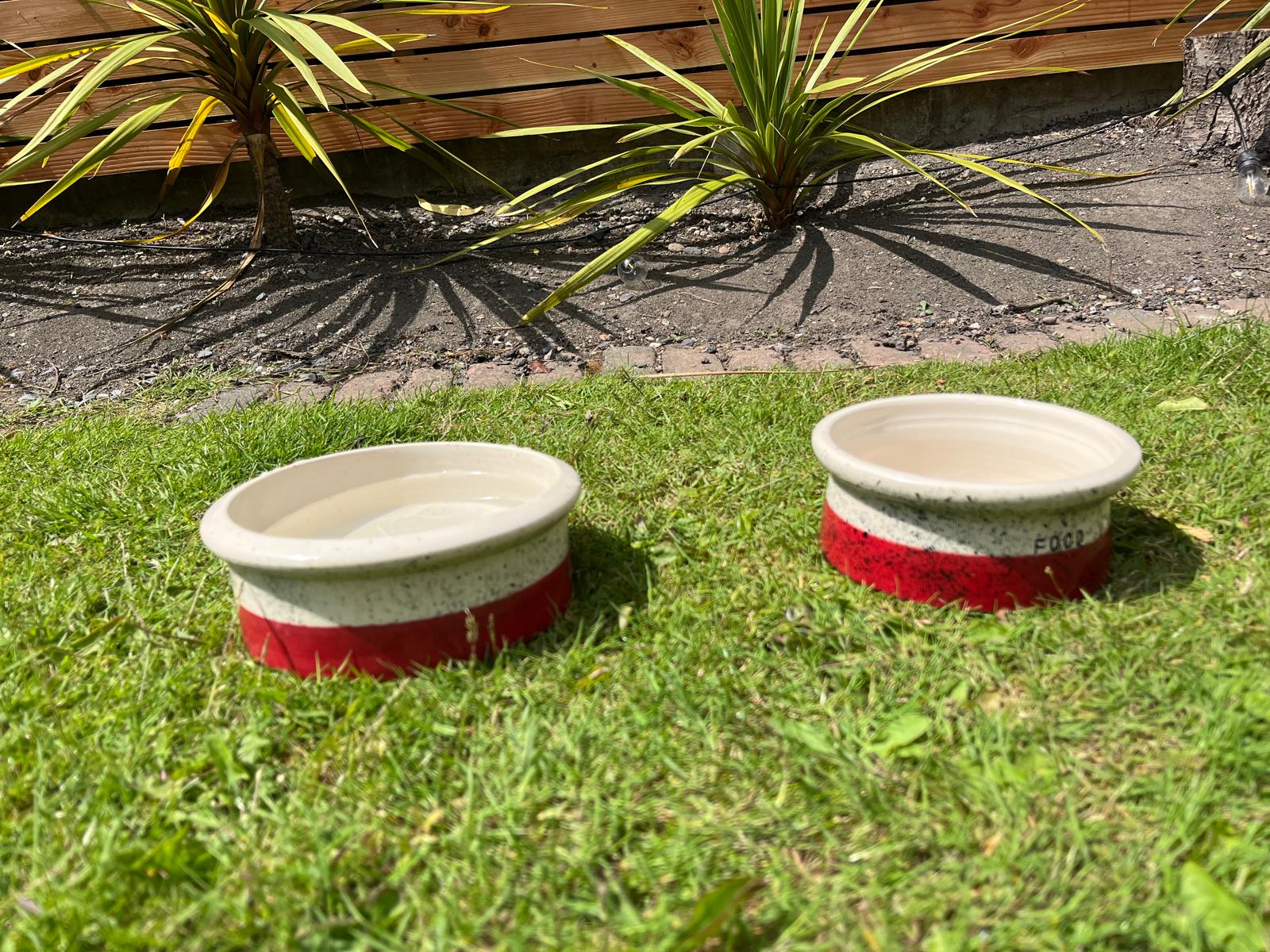 Hand thrown stoneware pet bowls - Image 22