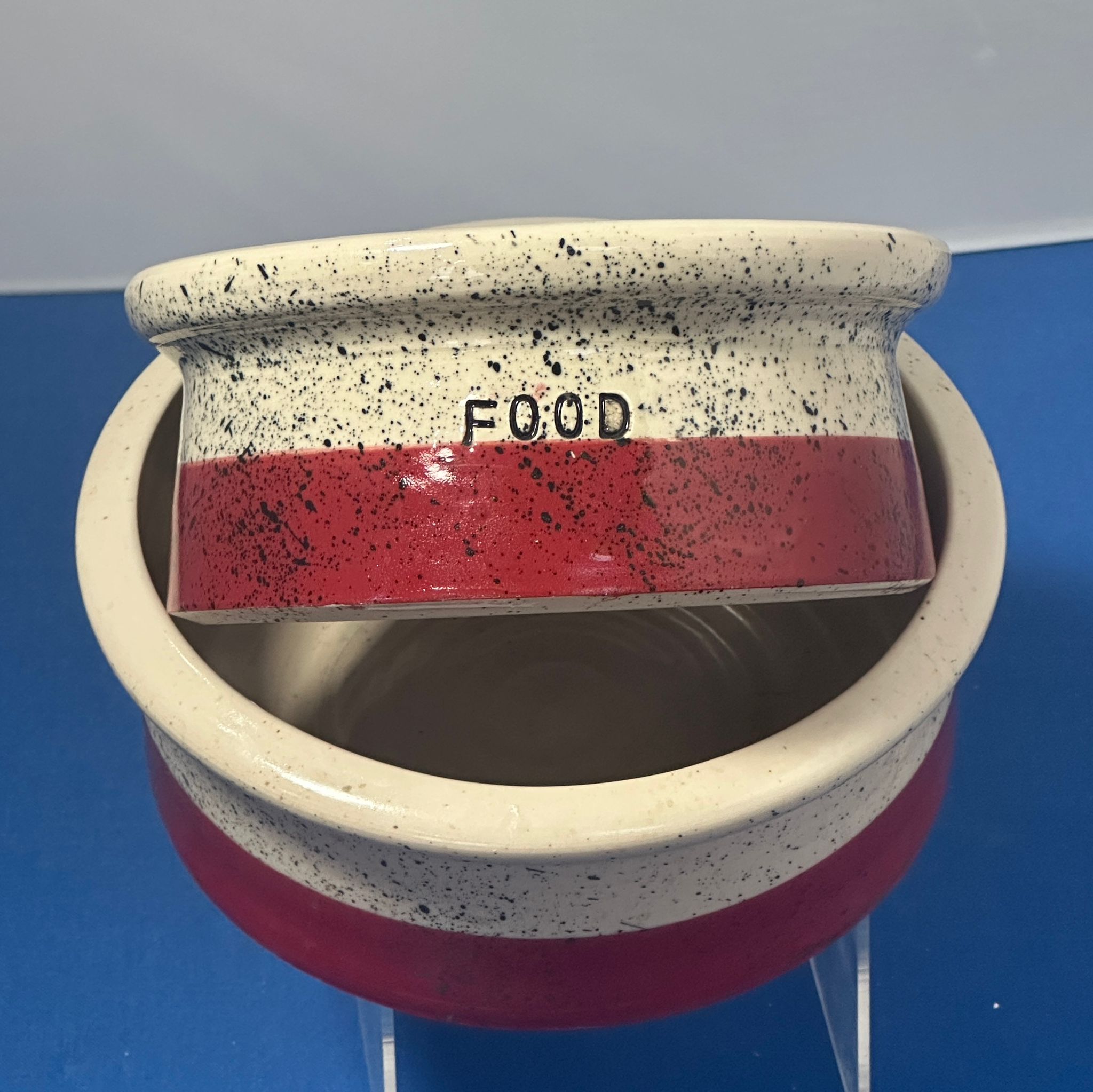 Hand thrown stoneware pet bowls - Image 11