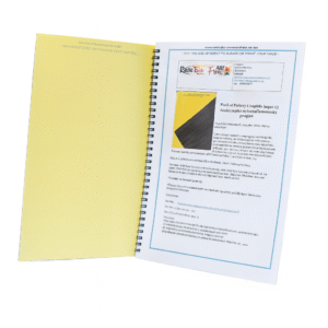 Pottery graphite  book of 12 yellow transfer sheets