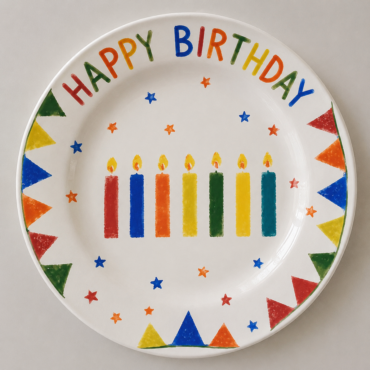 Large sponge birthday candles and bunting - Sponge Its Laser cut sponges designed by Rachel Byass - Image 4
